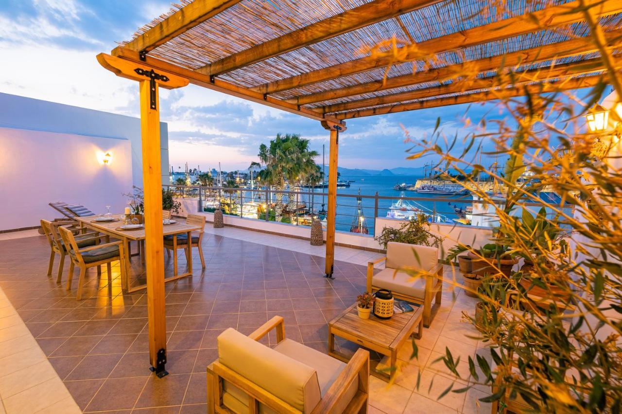 Attico Blu - Sea View Penthouse Lägenhet Kos Exteriör bild