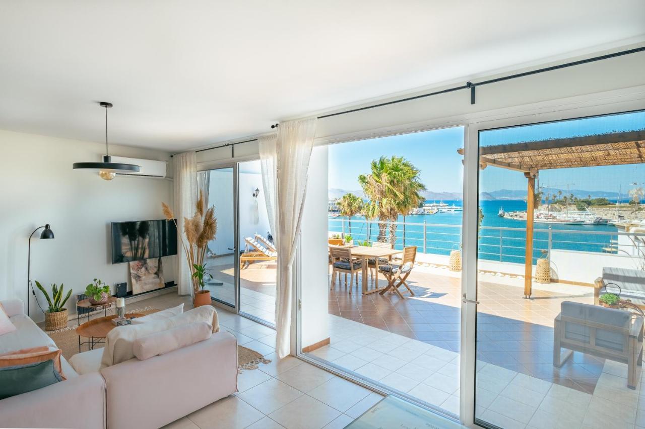 Attico Blu - Sea View Penthouse Lägenhet Kos Exteriör bild