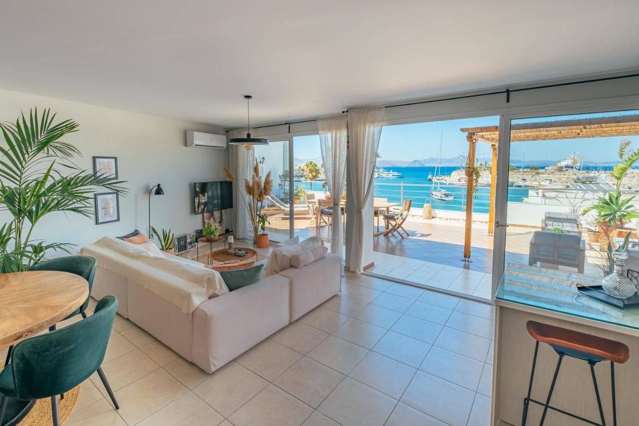 Attico Blu - Sea View Penthouse Lägenhet Kos Exteriör bild